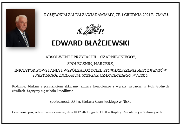 Nekrolog LO E. Błażejewski